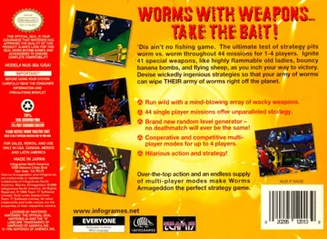 Worms Armageddon (USA) (En,Fr,Es) box cover back